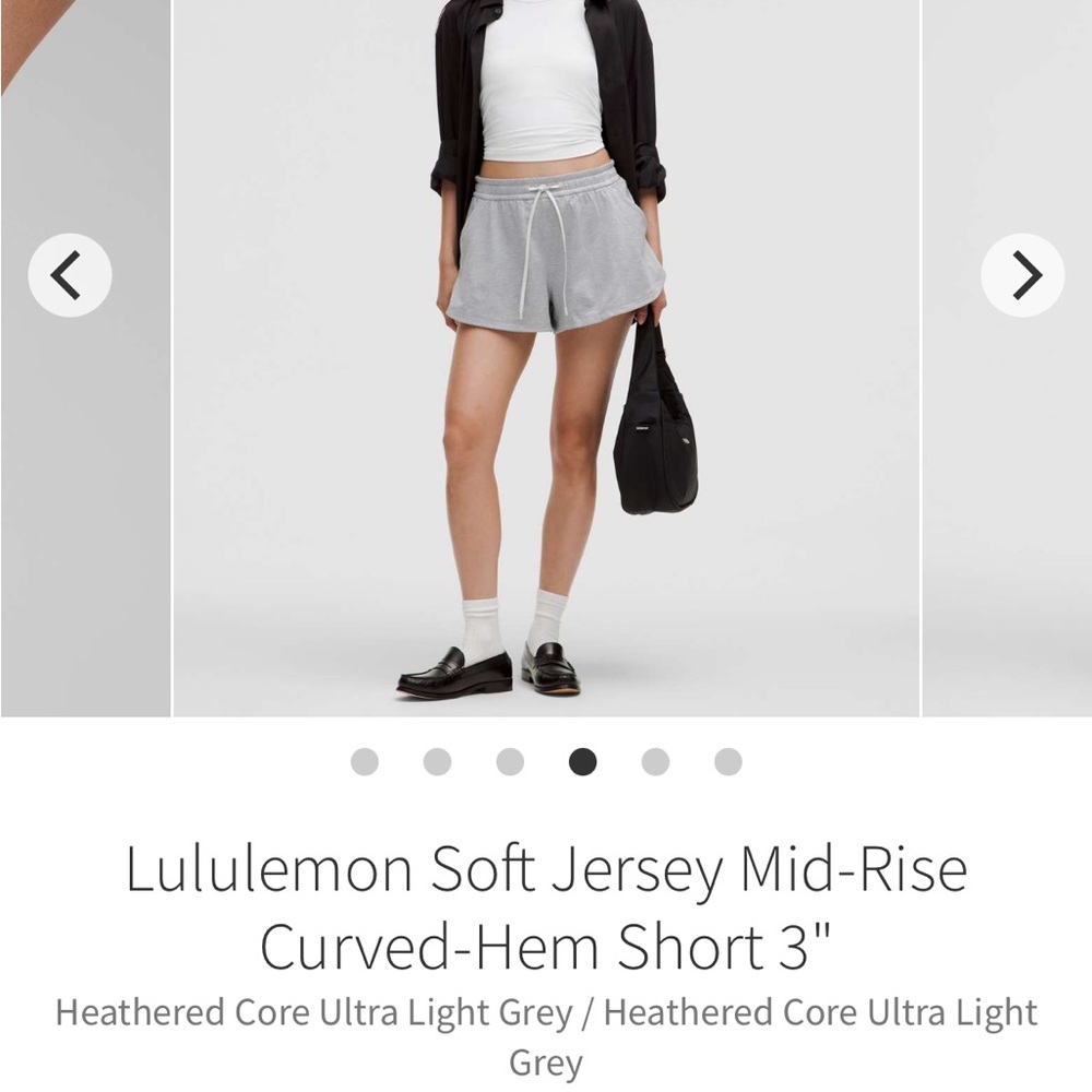 Lululemon MR Curved-Hem Short 3”.  NWT Size Medium.